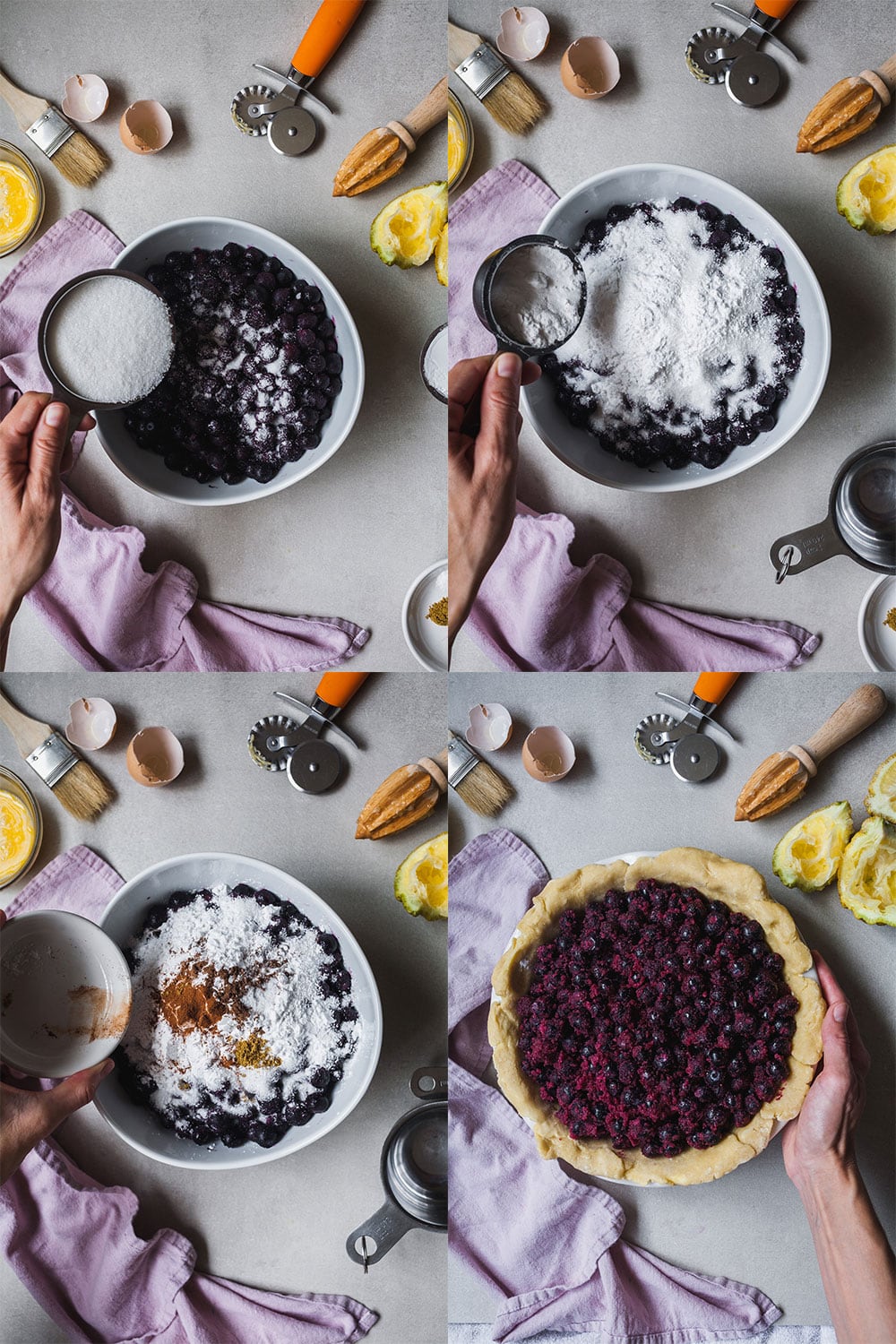 Spiced Blueberry Pie