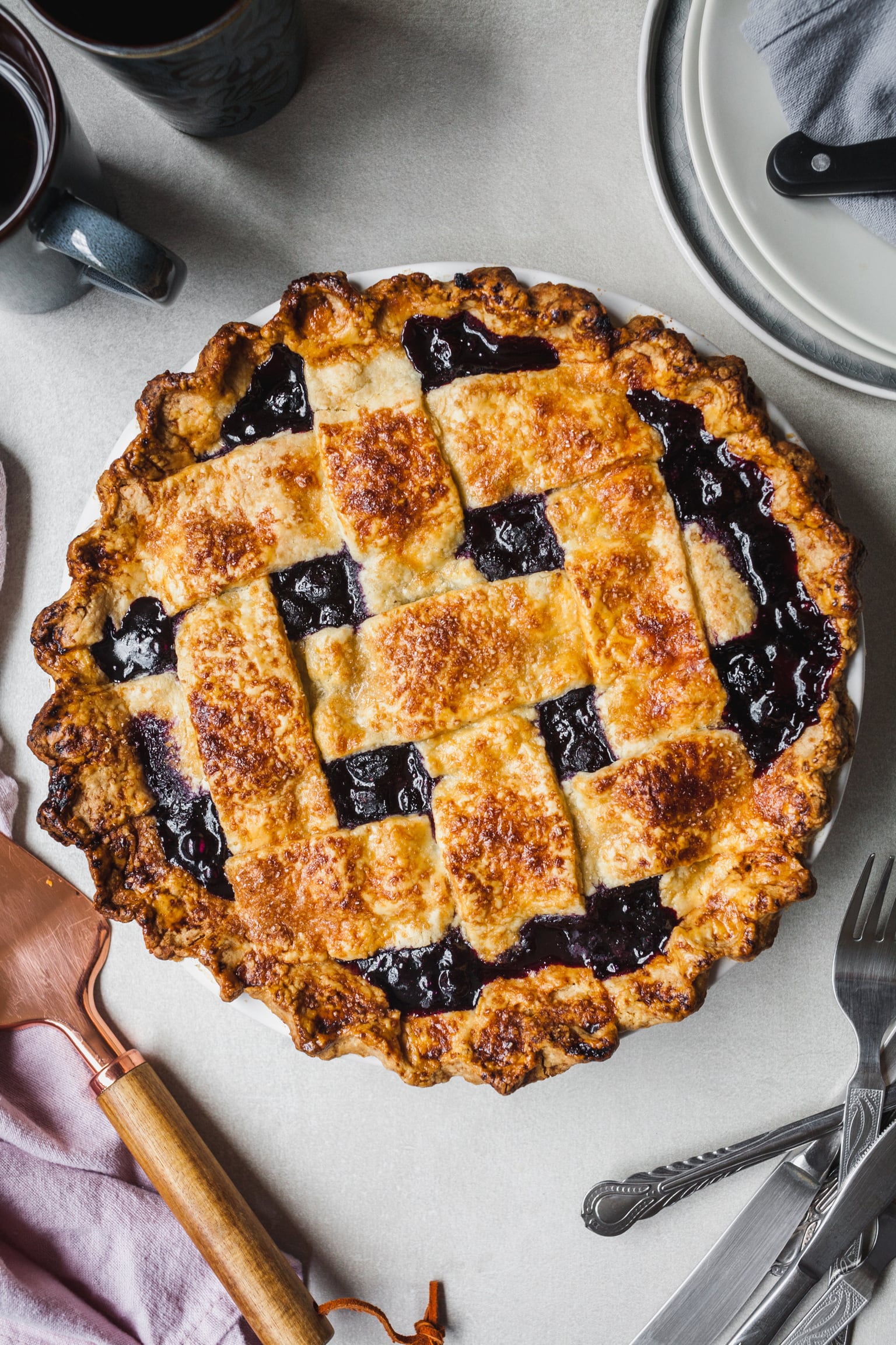 Spiced Blueberry Pie