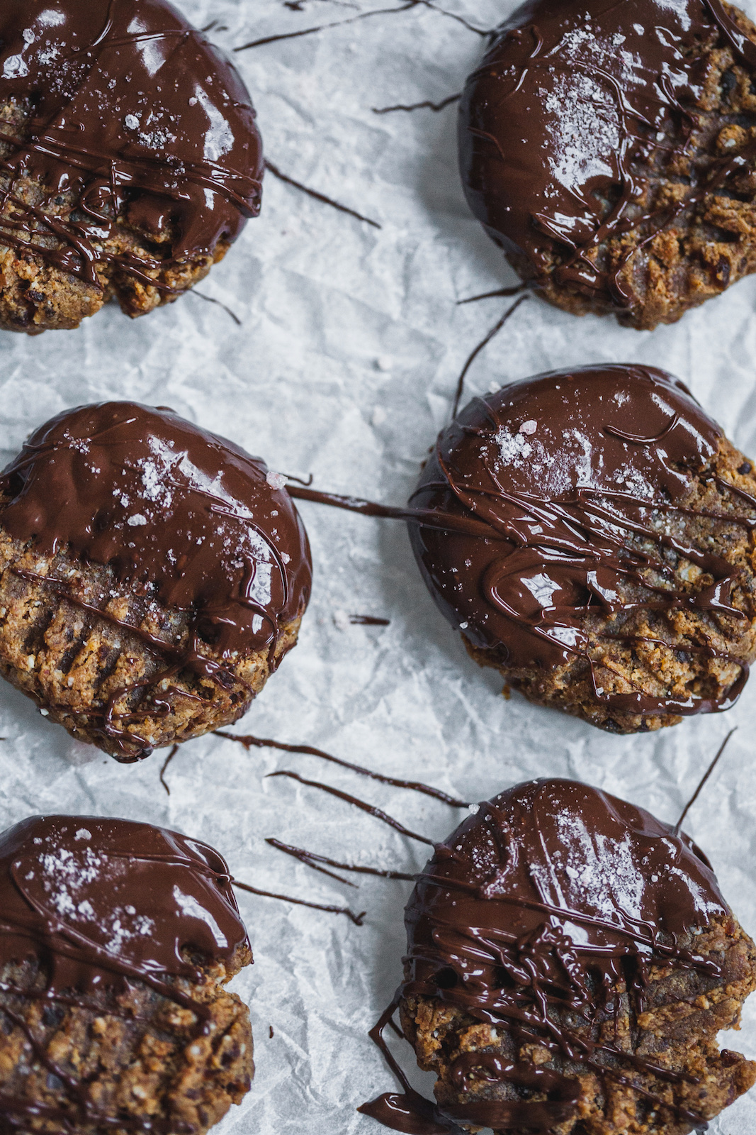 Chocolate Dipped Almond Butter Cookies