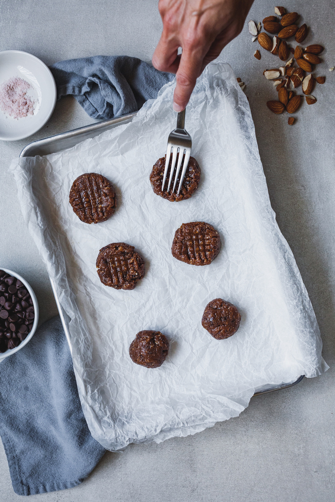 Chocolate Dipped Almond Butter Cookies