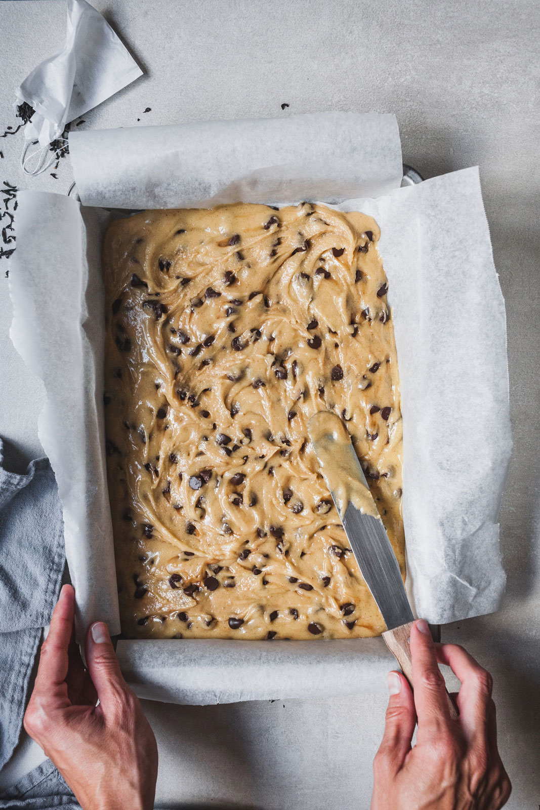 Brown Butter Earl Grey Chocolate Chip Cookie Bars