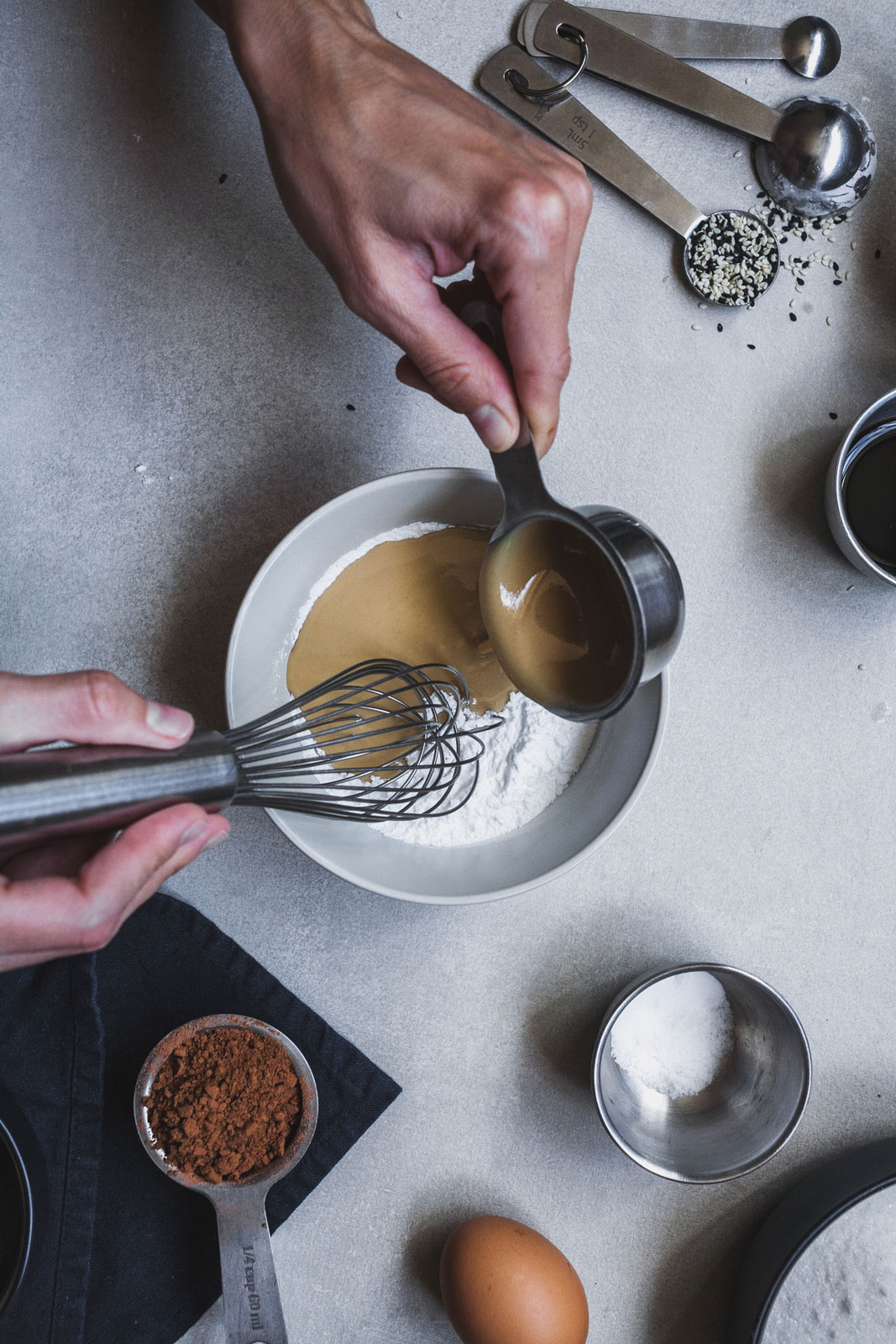 Double Chocolate Tahini Skillet Cookie