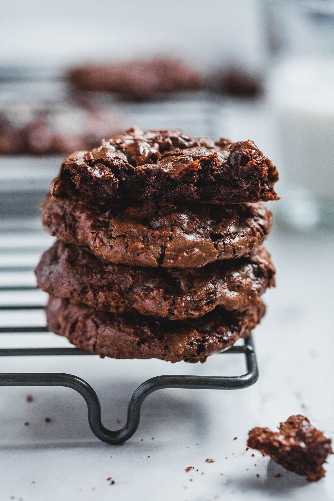 Double Chocolate Brownie Cookies