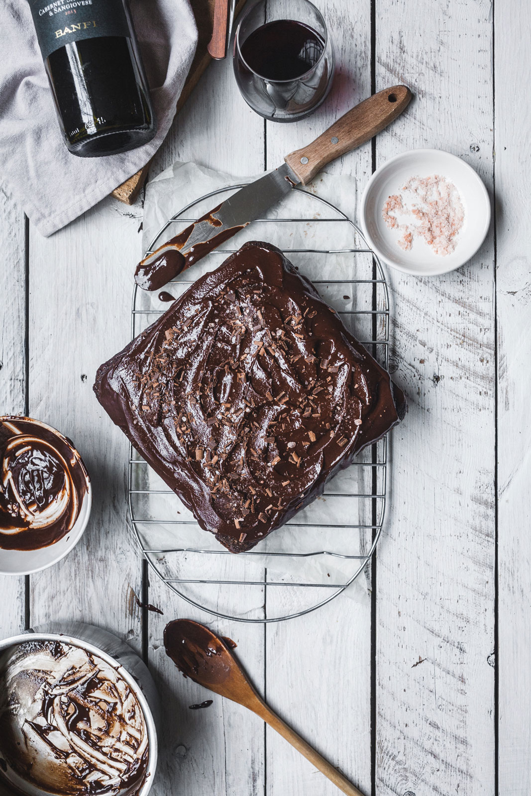 Decadent Chocolate Wine Cake