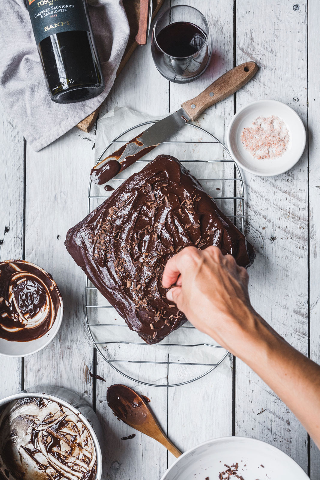 Decadent Chocolate Wine Cake