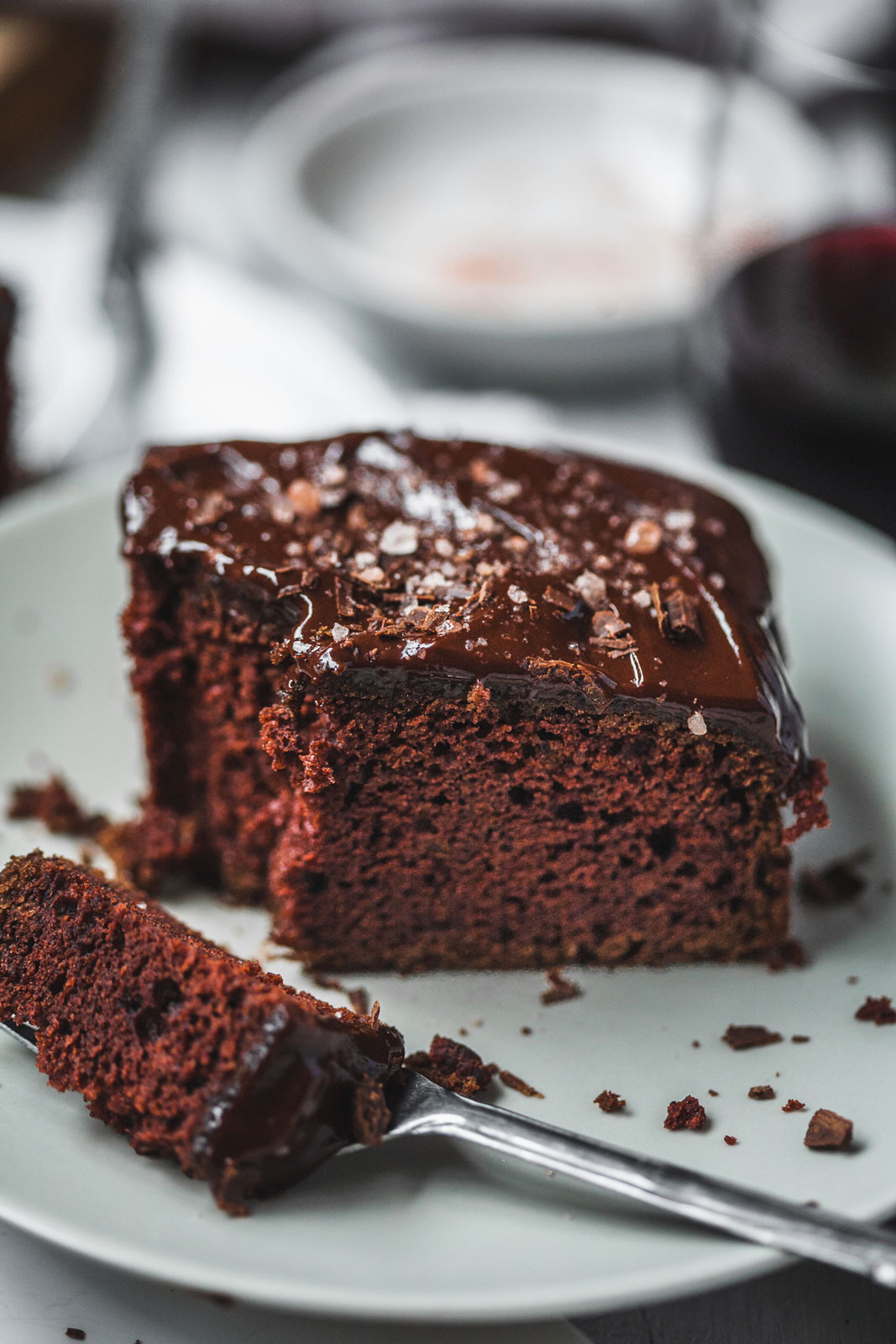 Decadent Chocolate Wine Cake