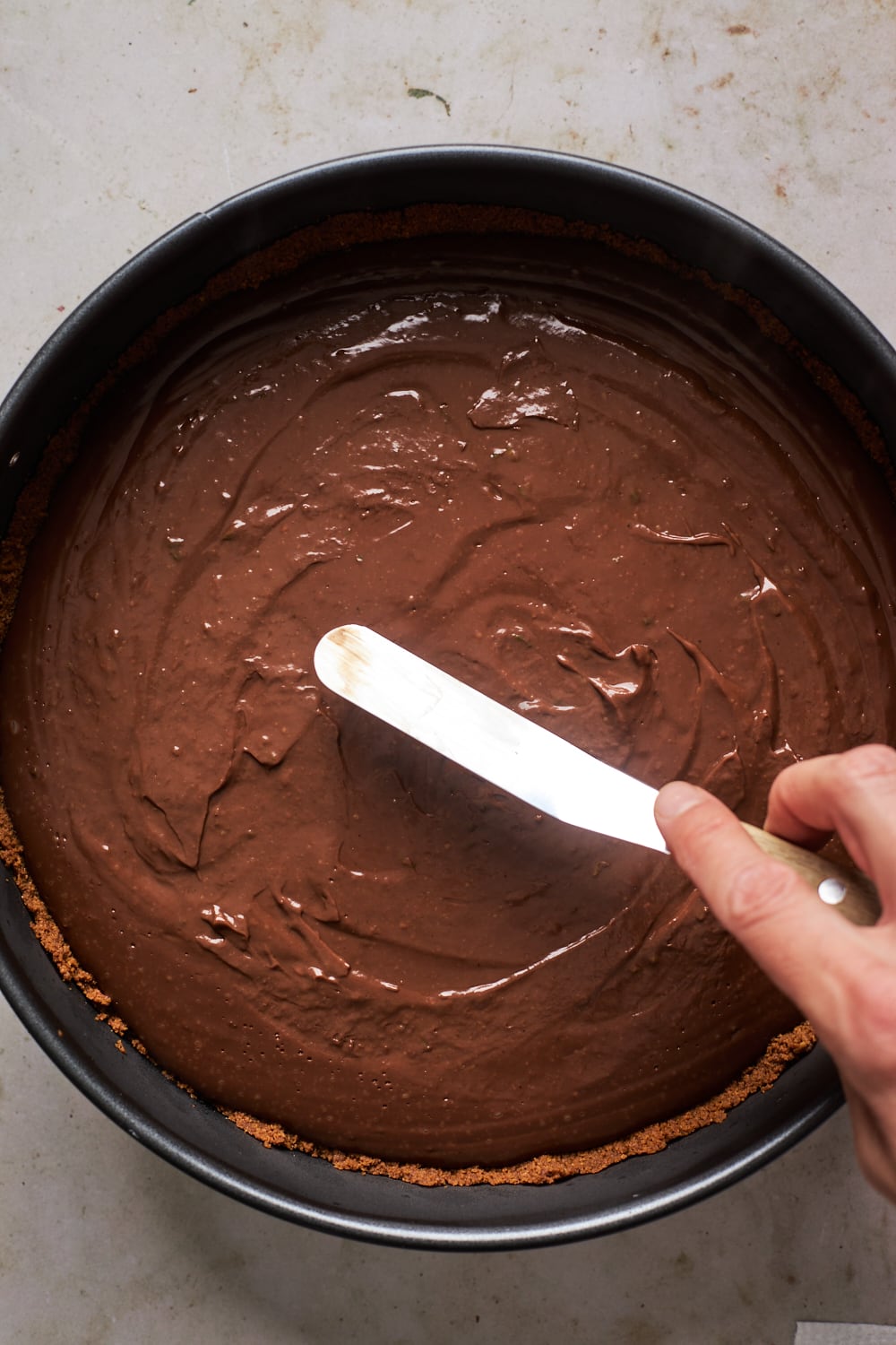 Chocolate Lime Tart With A Ginger Snap Crust