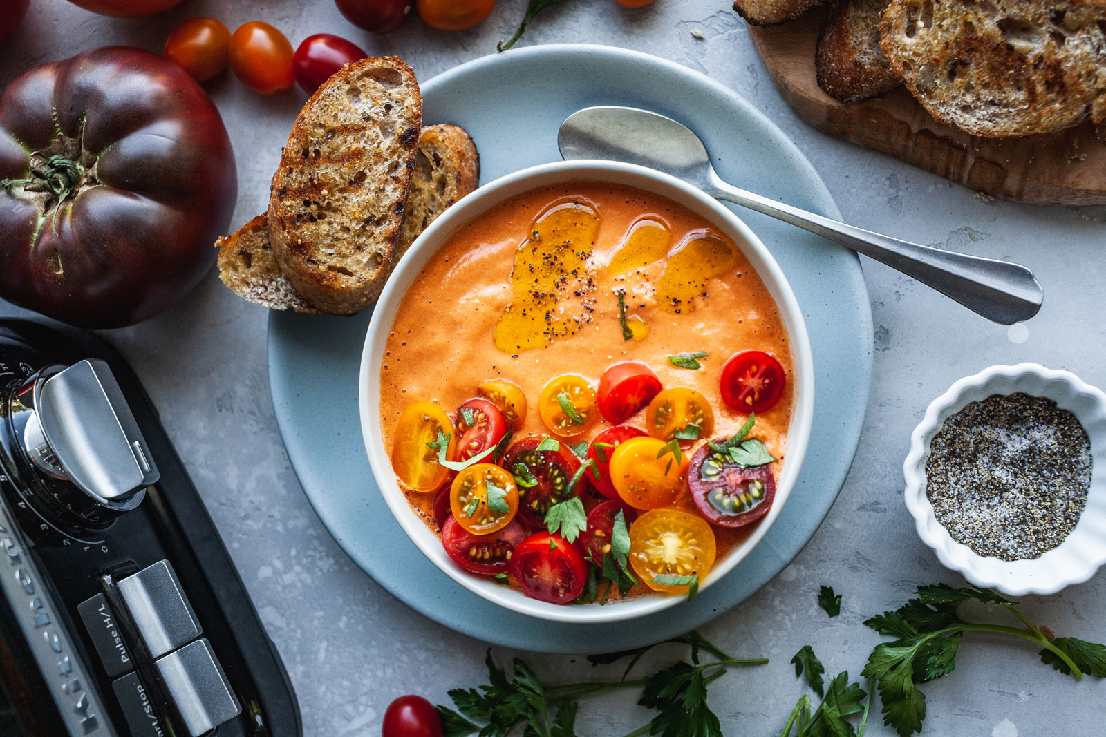 Creamy, Delicious, Simple And Classic Gazpacho