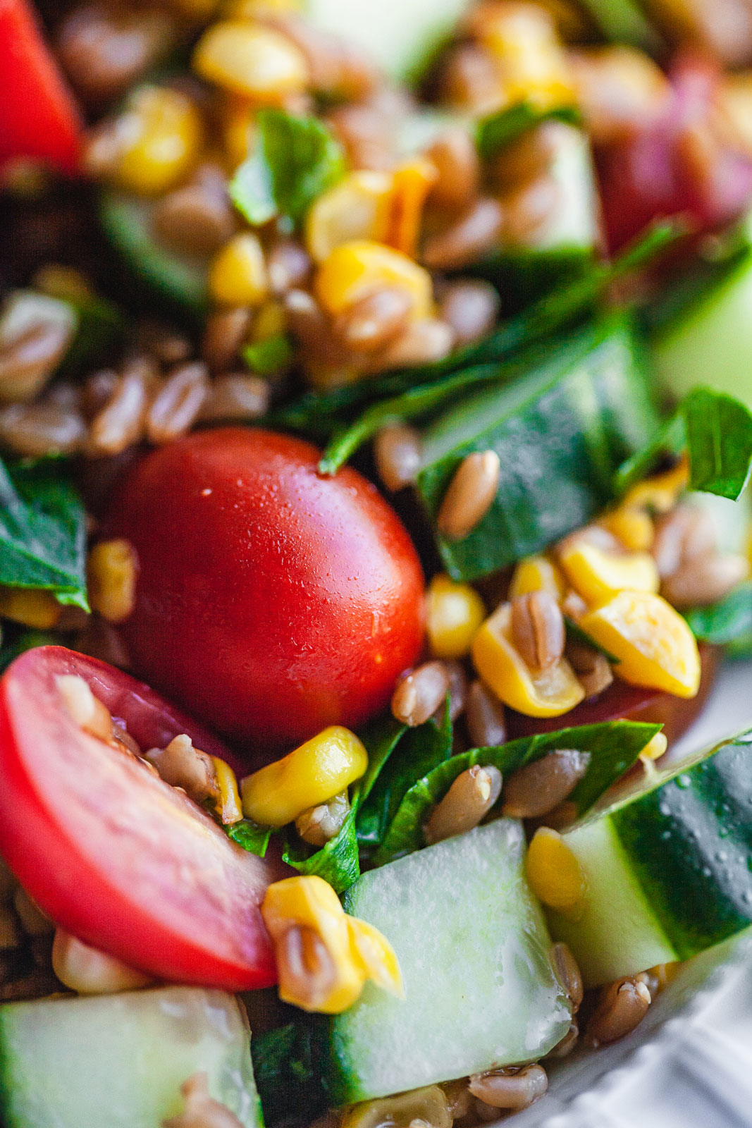 Skillet Corn With Farro Salad