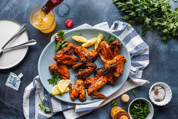 Grilled Party Wings With Cholula Butter