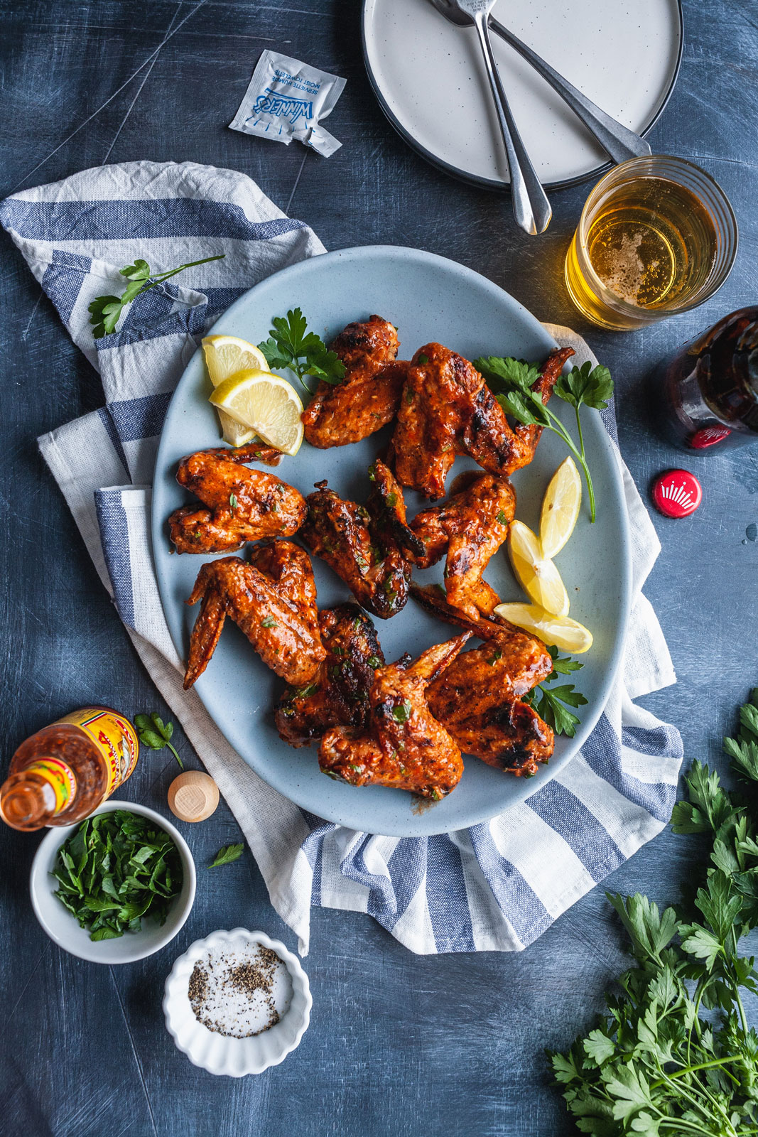 Grilled Party Wings With Cholula Butter