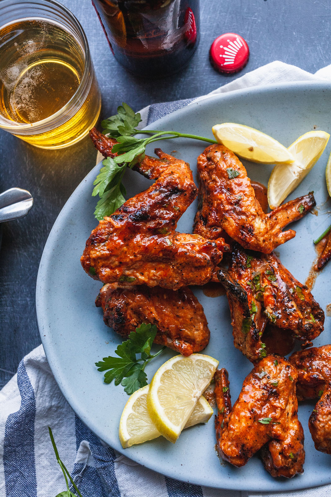 Grilled Party Wings With Cholula Butter