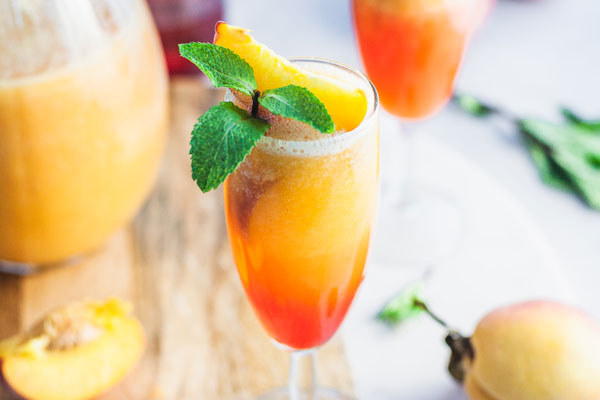 Frozen Peach Bellini