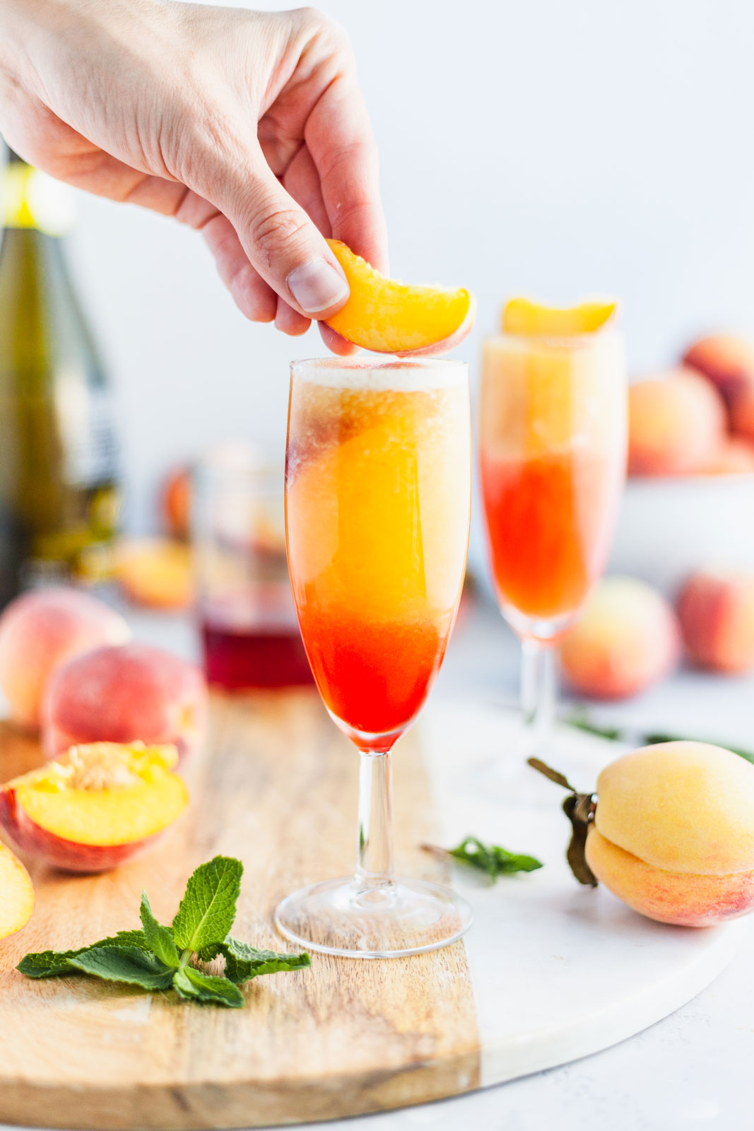 Frozen Peach Bellini