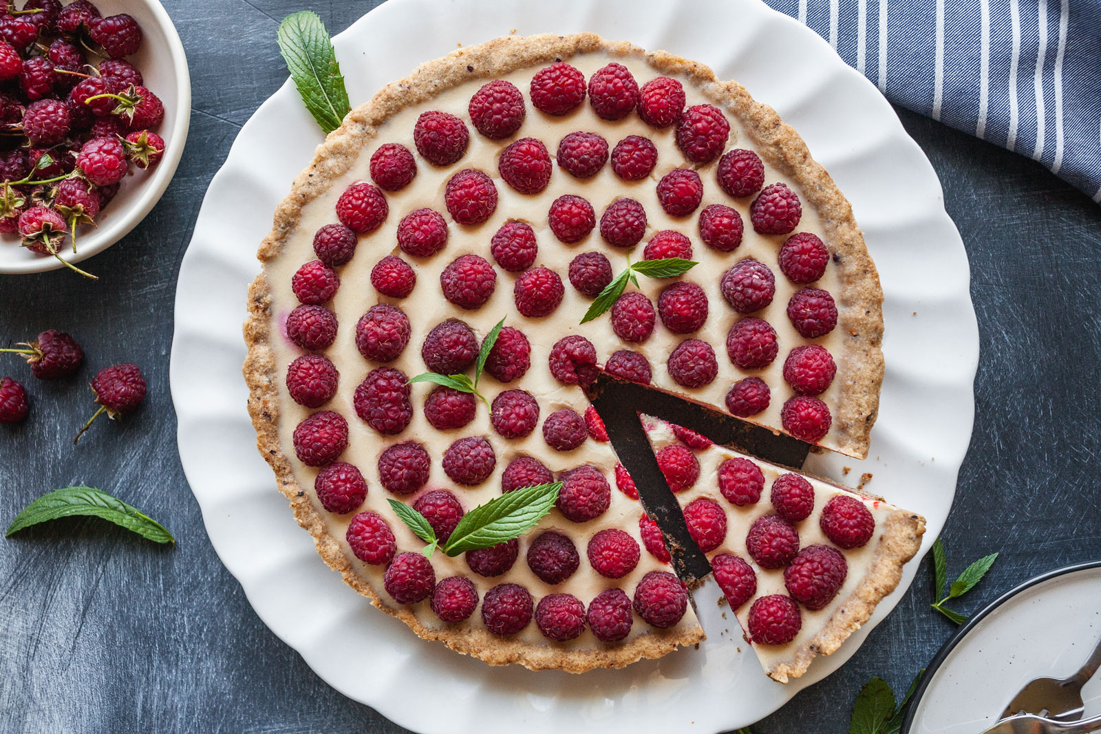 White Chocolate Raspberry Tart