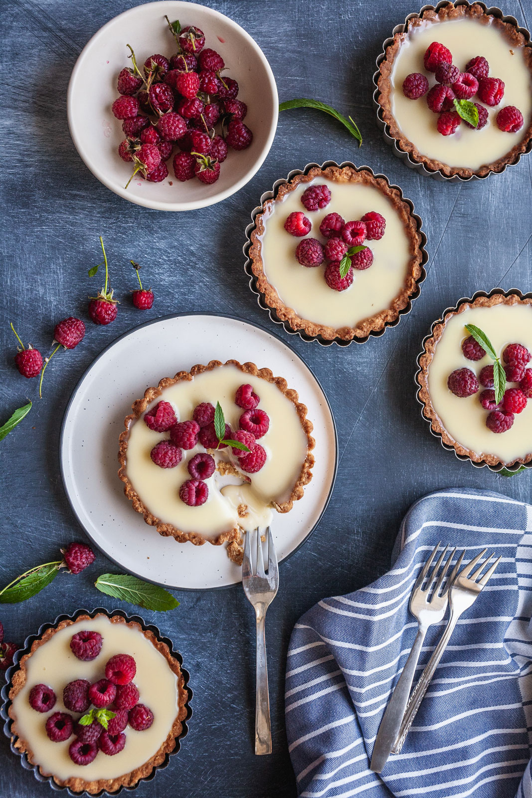 White Chocolate Raspberry Tart