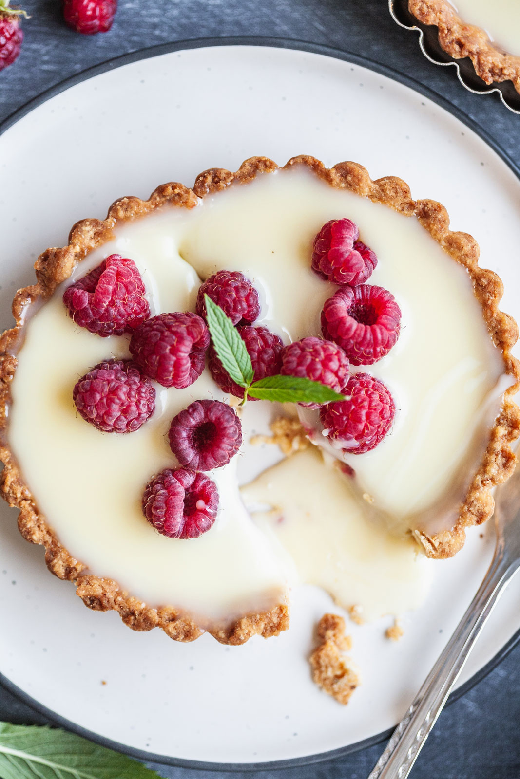 White Chocolate Raspberry Tart