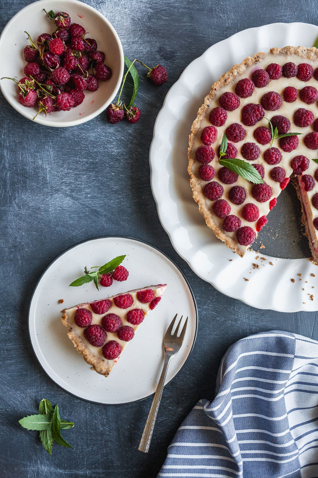 White Chocolate Raspberry Tart