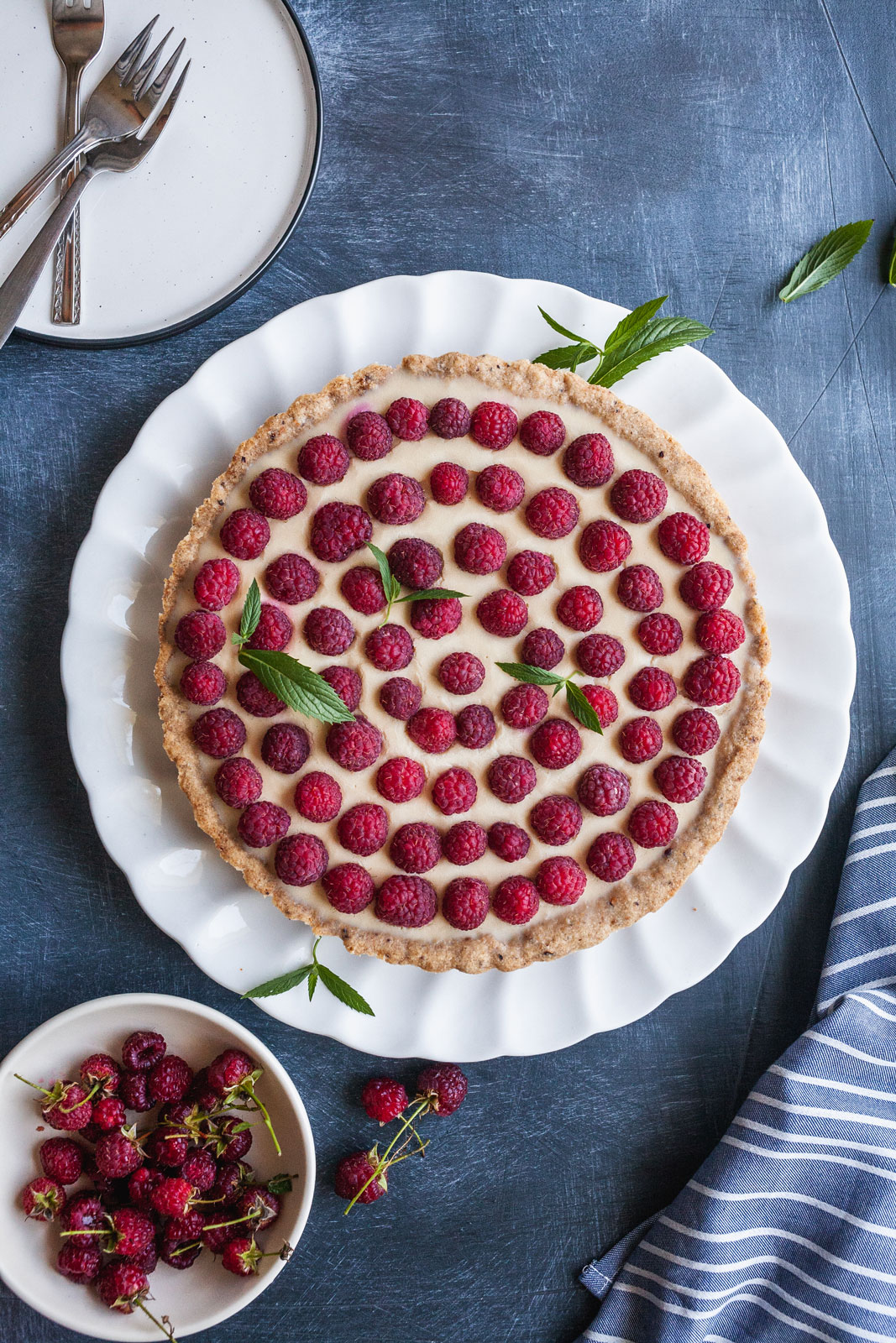 White Chocolate Raspberry Tart