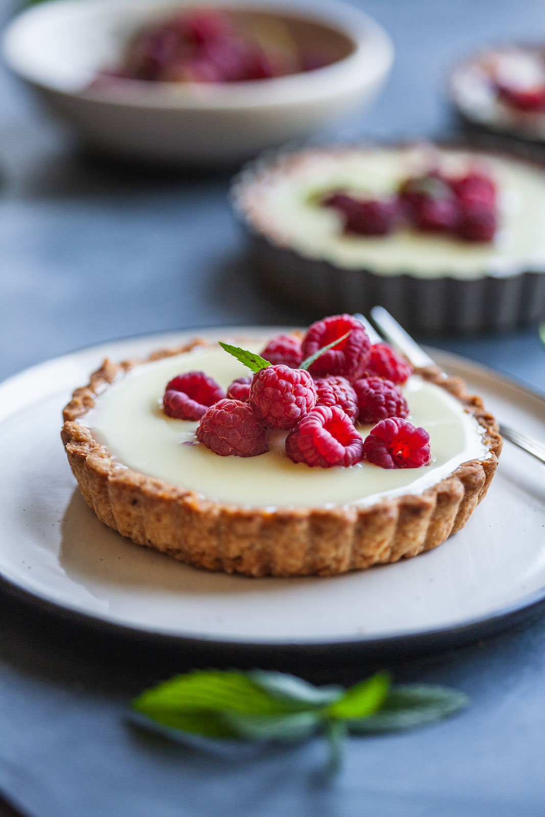 White Chocolate Raspberry Tart