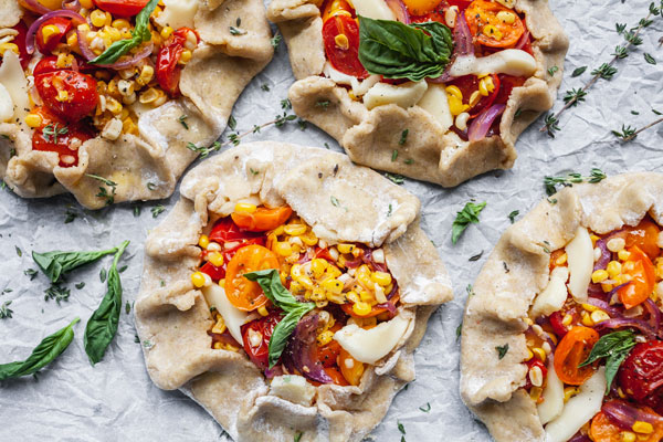 Savoury Corn and Tomato Tartlets