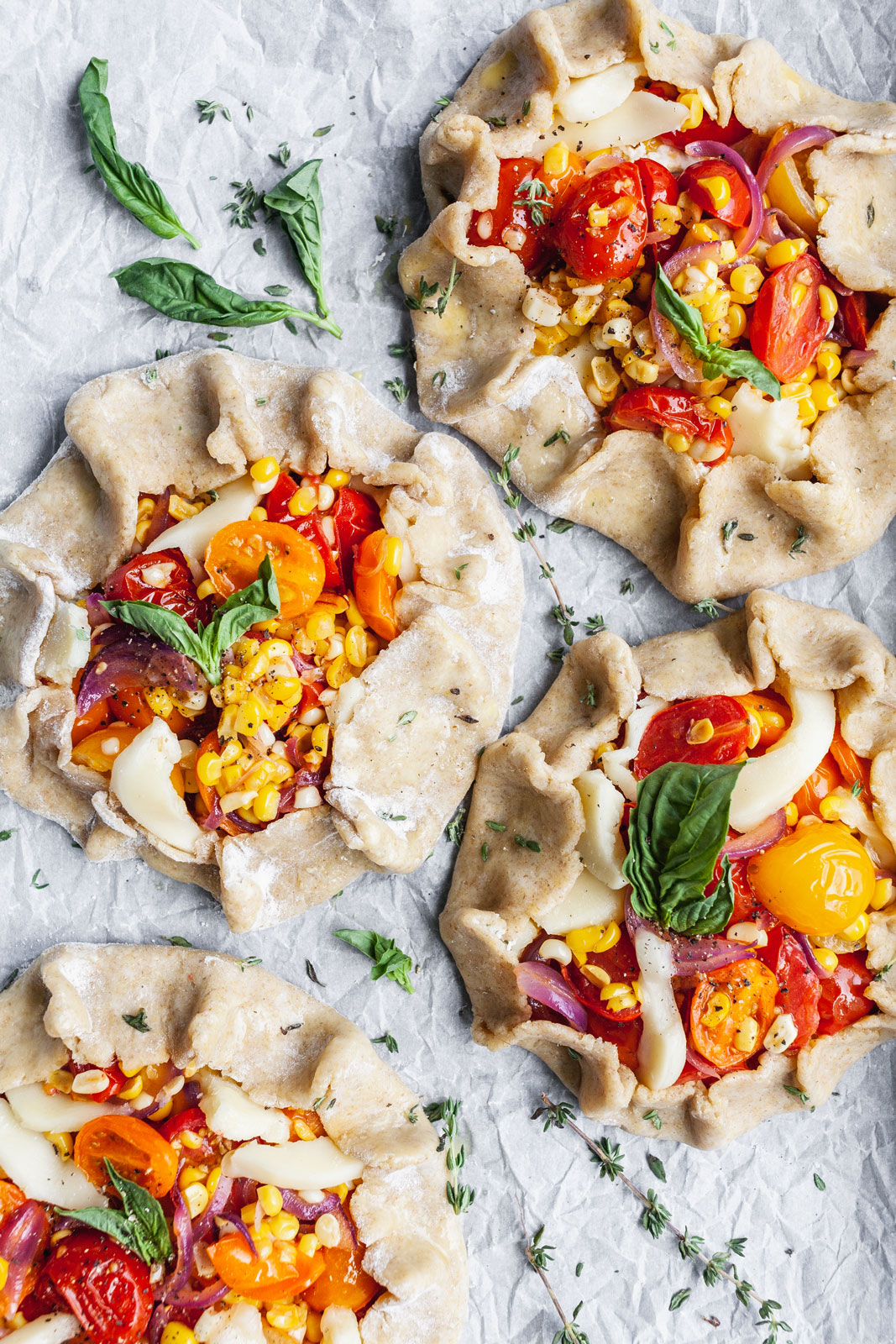 Savoury Corn and Tomato Tartlets