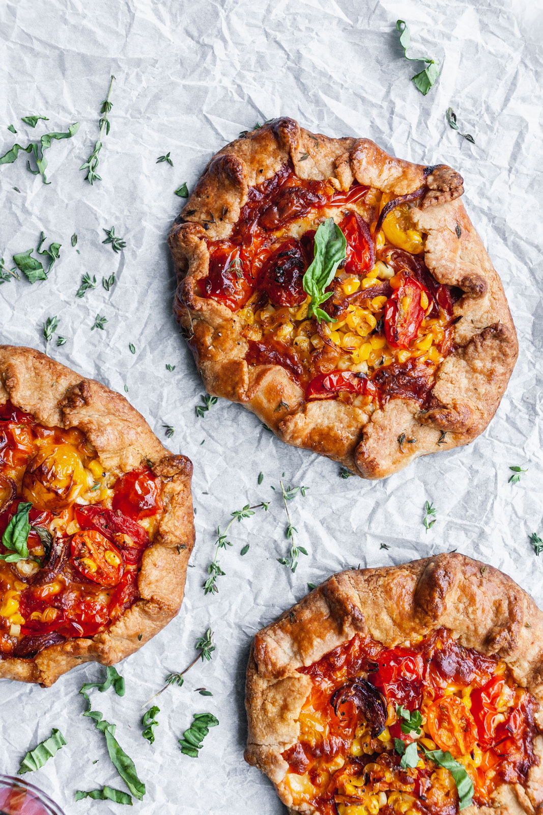 Savoury Corn and Tomato Tartlets