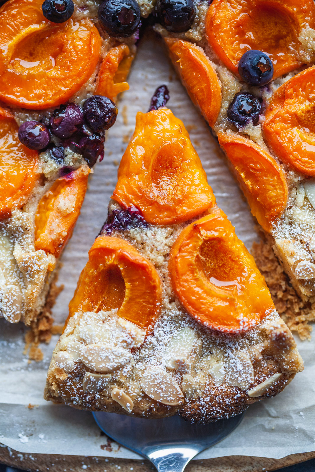 Apricot Blueberry and Almond Cream Crostata