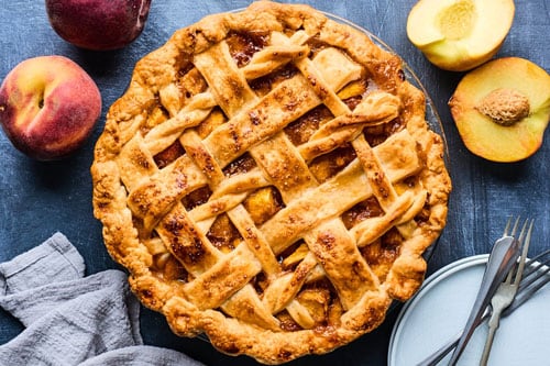 Rum And Bitters Peach Pie