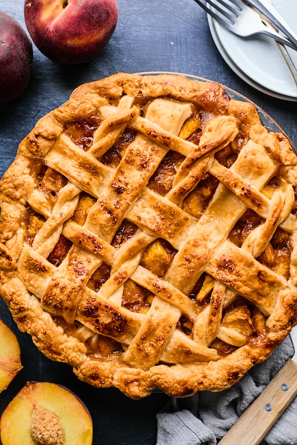 Rum And Bitters Peach Pie