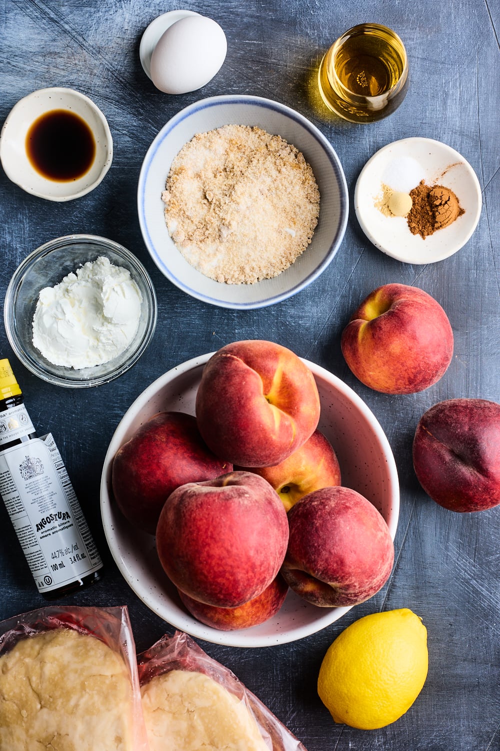 Rum And Bitters Peach Pie