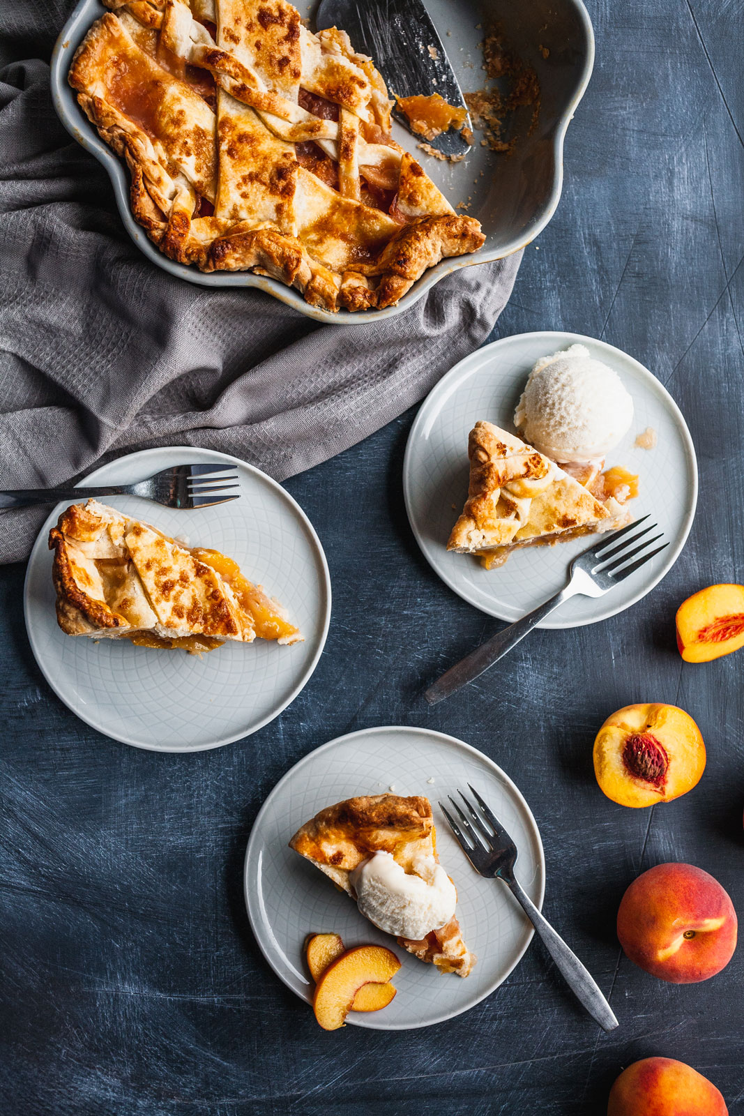 Rum And Bitters Peach Pie