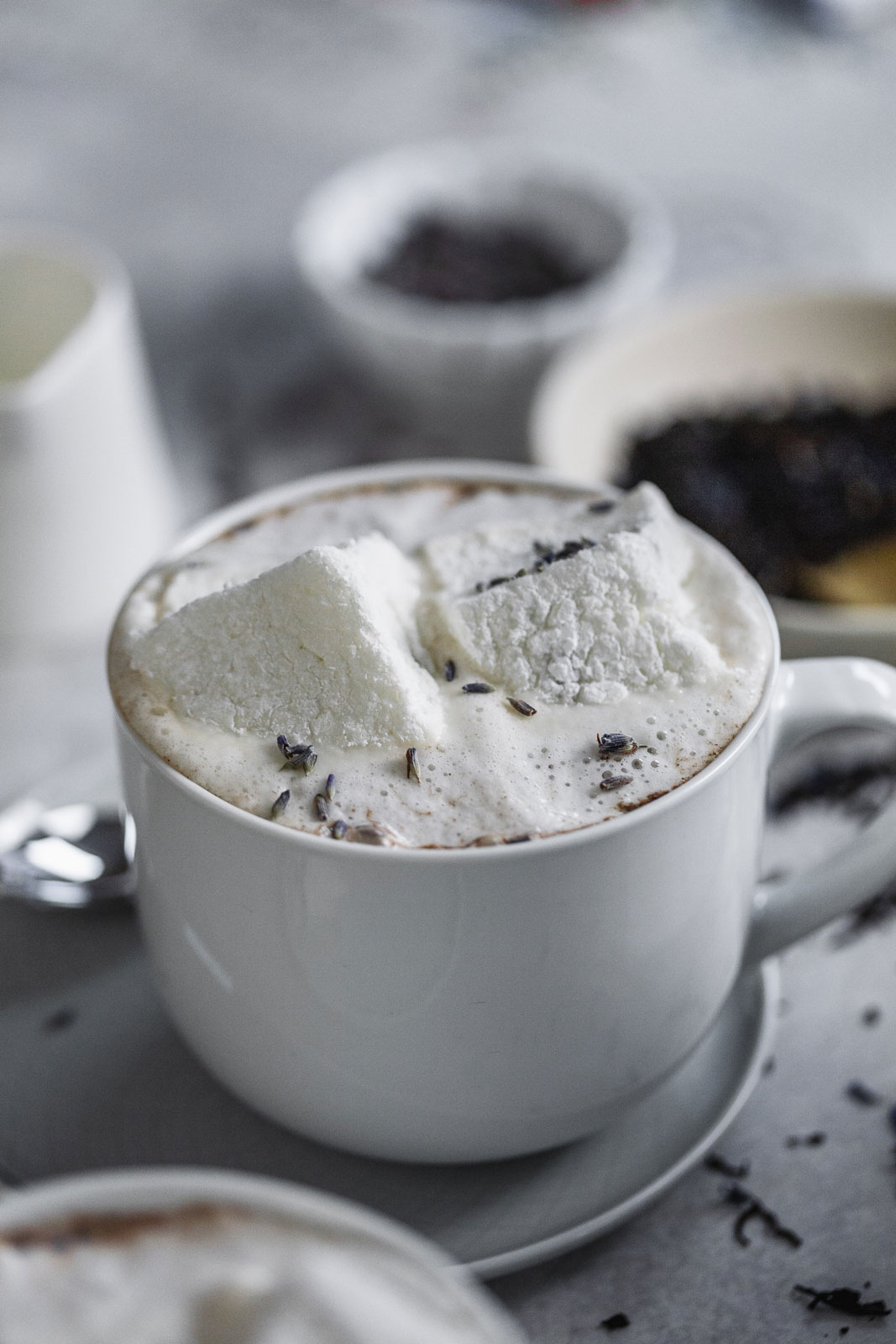 Earl Grey Latte With Homemade Lavender Marshmallows