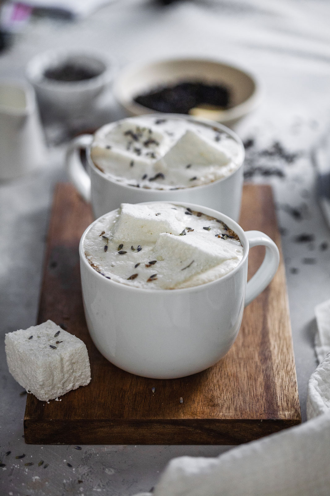 Earl Grey Latte With Homemade Lavender Marshmallows