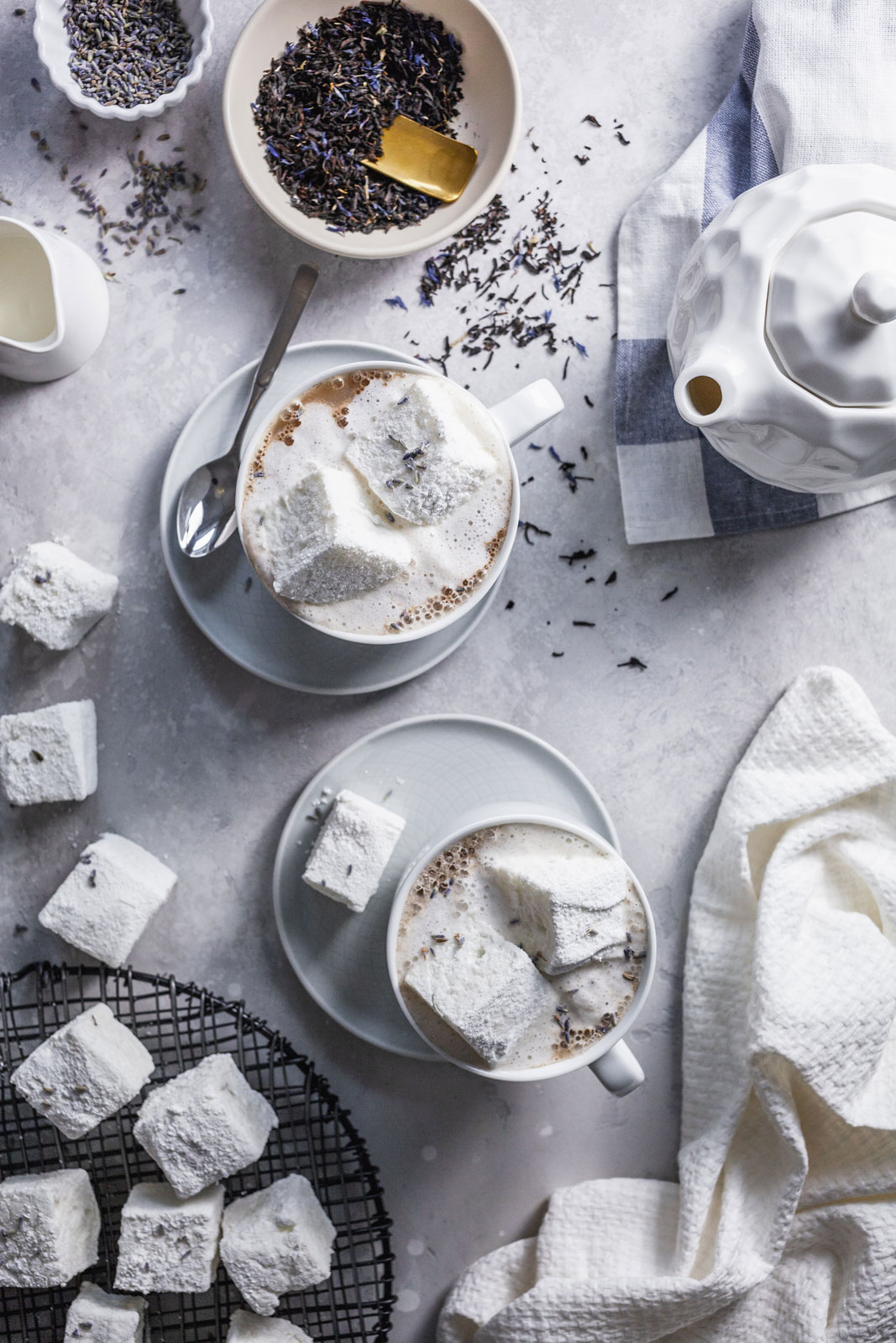 Earl Grey Latte With Homemade Lavender Marshmallows