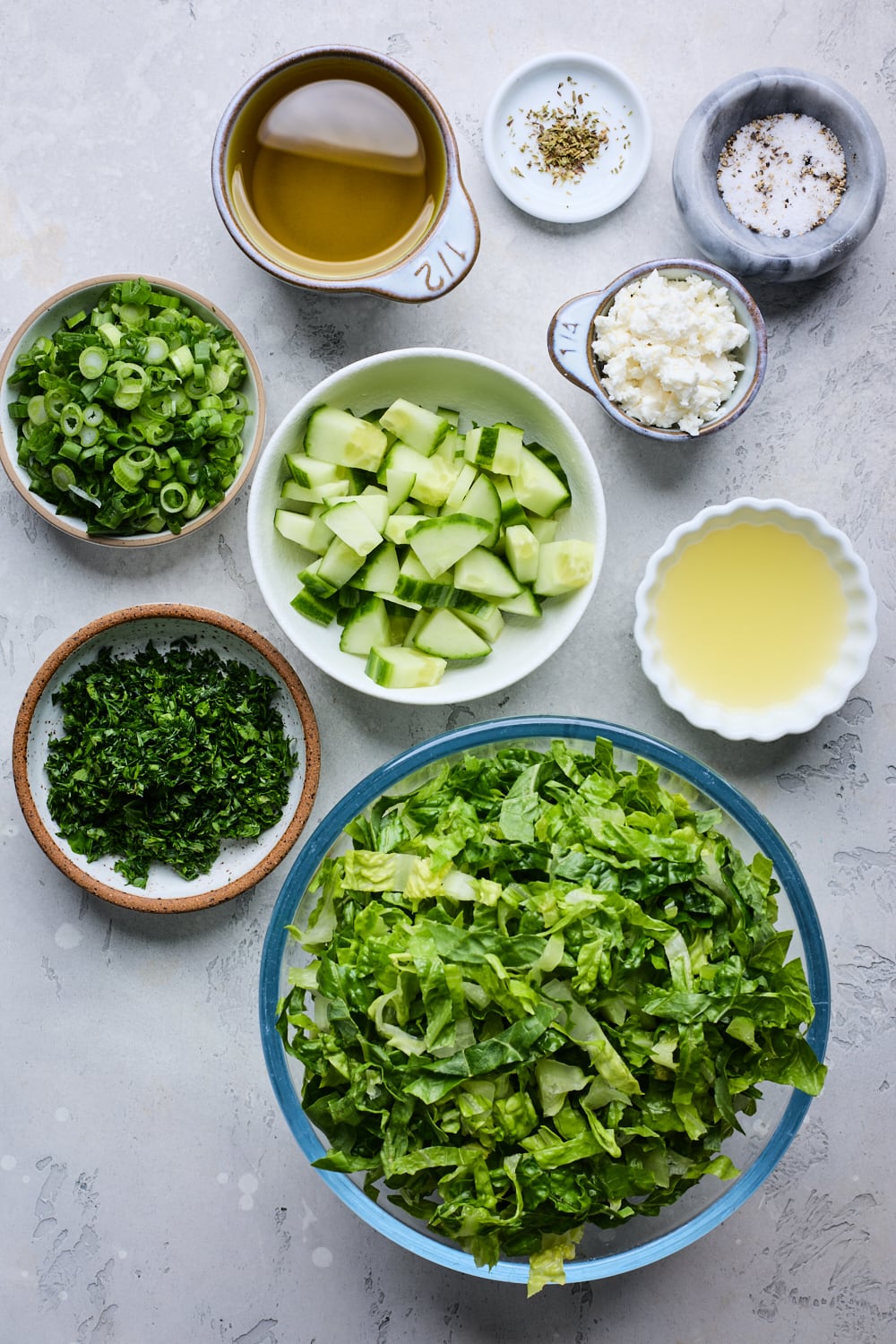 Classic Greek Lettuce Salad