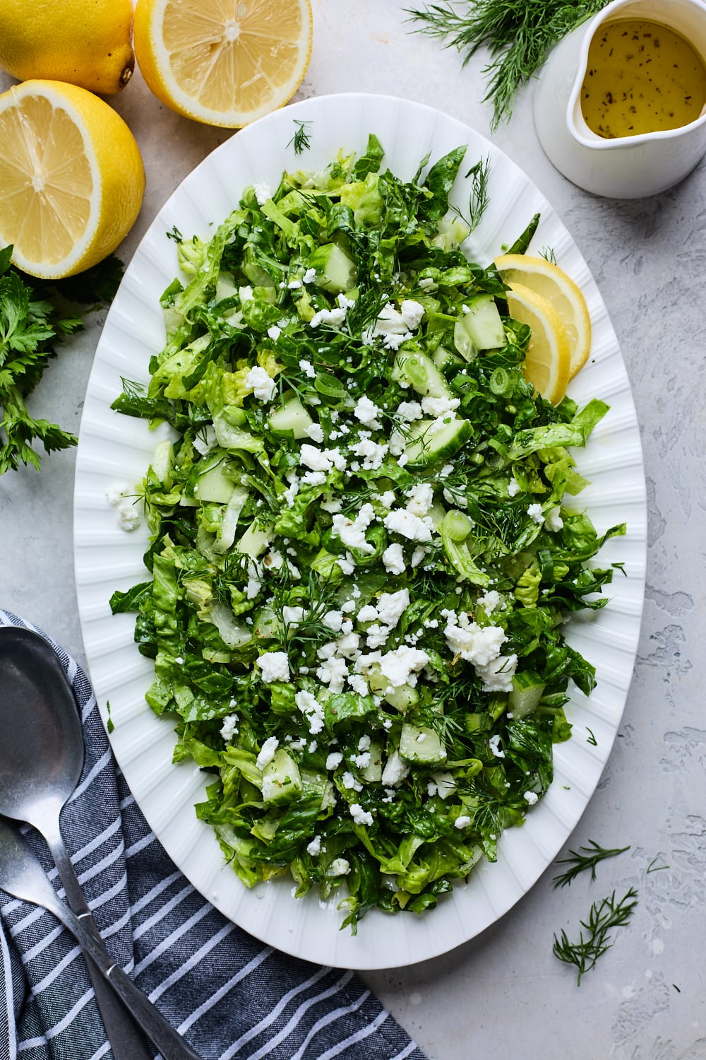 Classic Greek Lettuce Salad