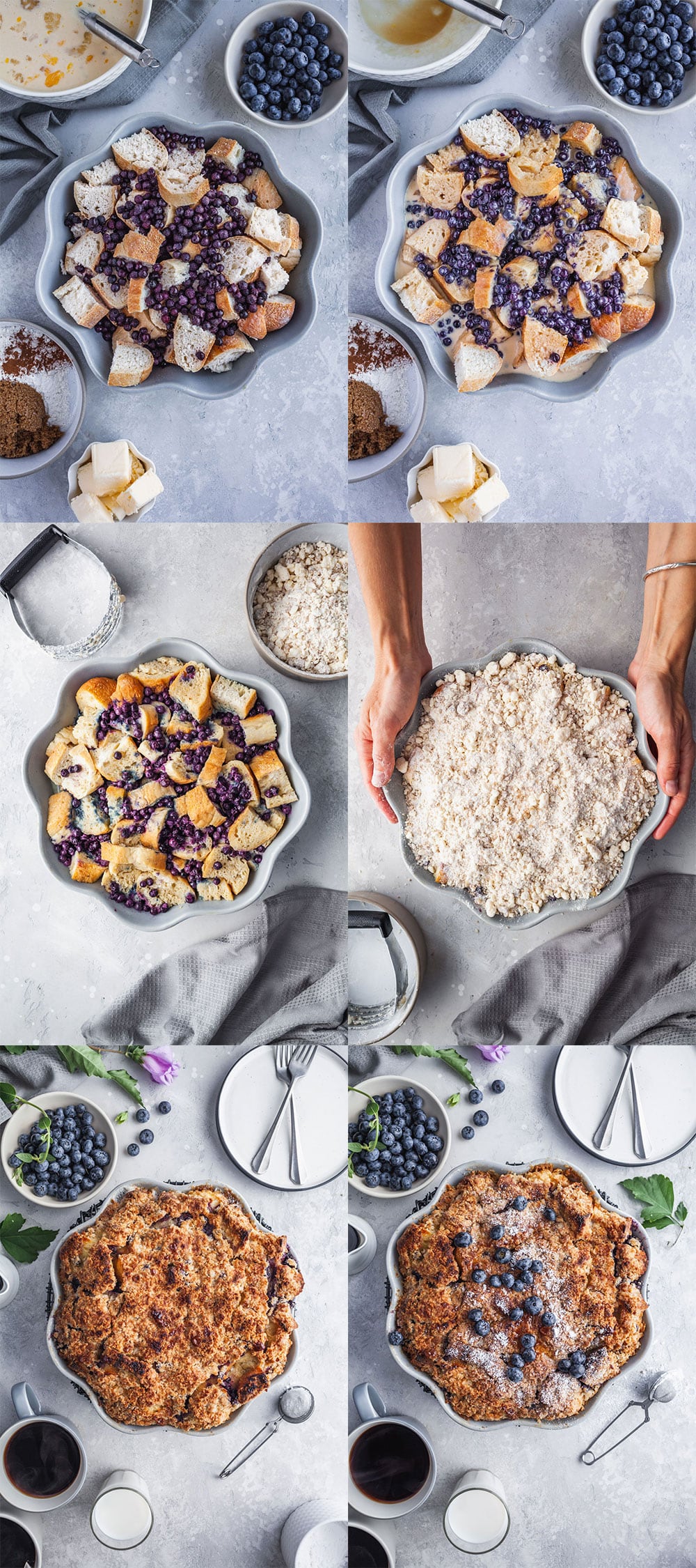 Baked Blueberry French Toast Step By Step Directions