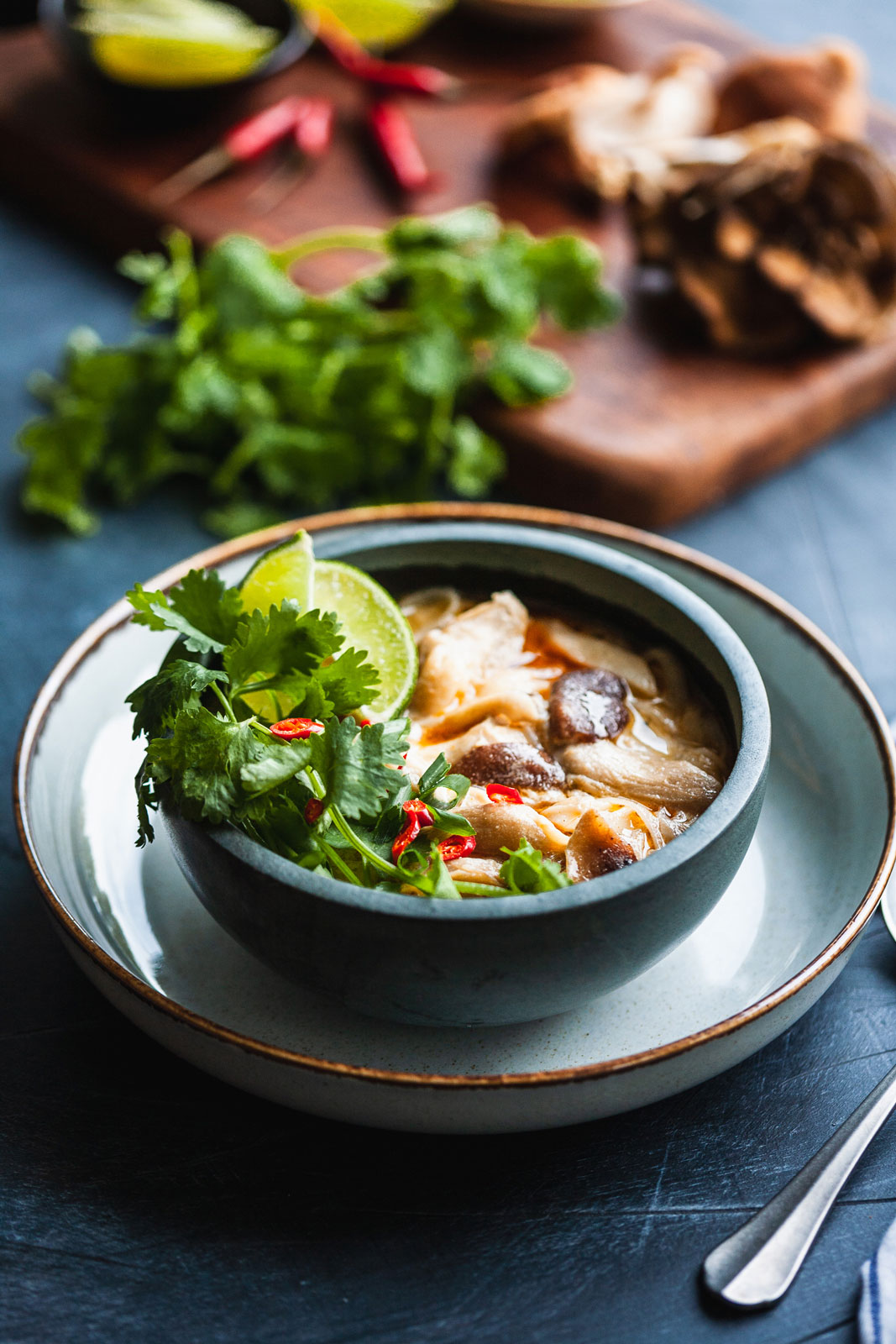 Thai Chicken Coconut And Noodles Soup