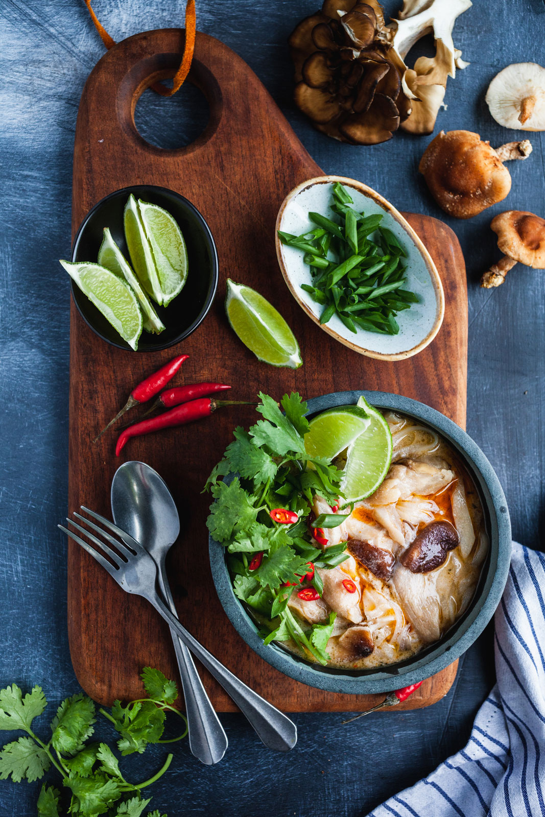 Thai Chicken Coconut And Noodles Soup