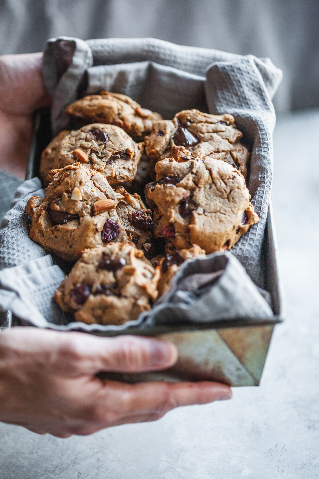 Almond Butter Trail Mix Cookies