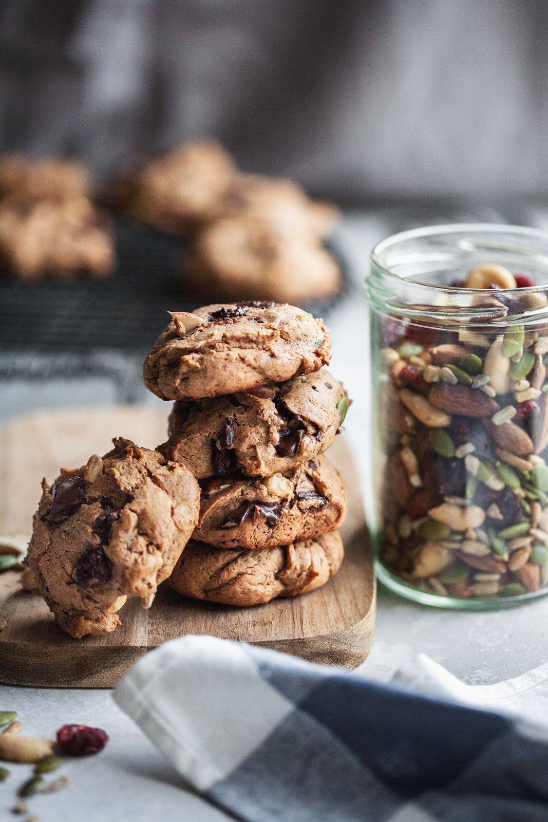 Almond Butter Trail Mix Cookies