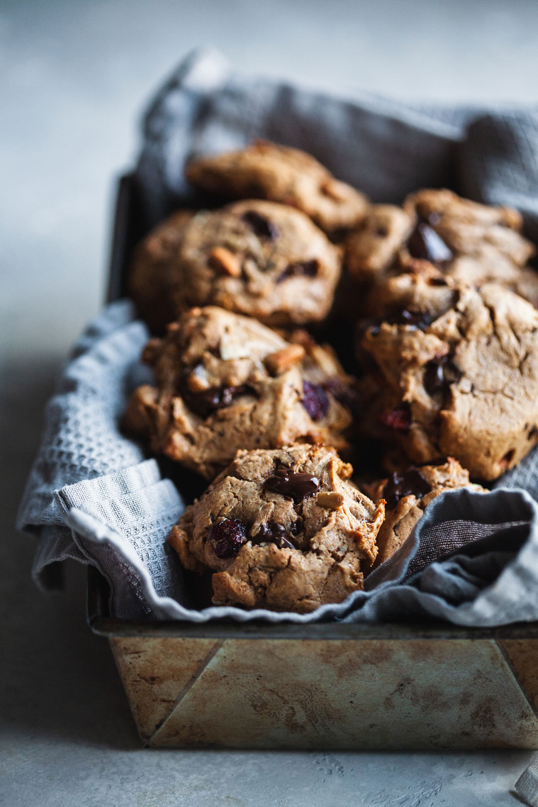 Almond Butter Trail Mix Cookies