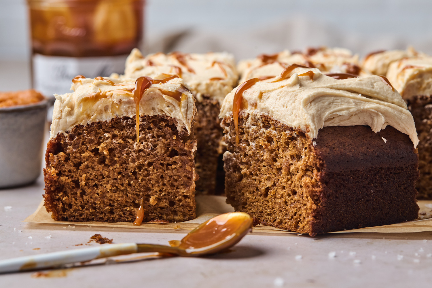 Sweet Potato Spice Cake With A Caramel Frosting