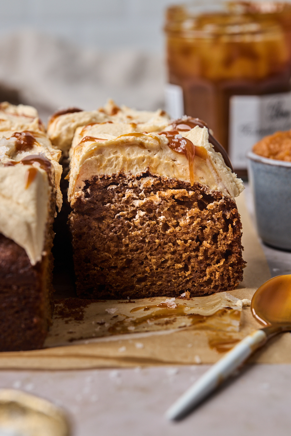 Sweet Potato Spice Cake With A Caramel Frosting