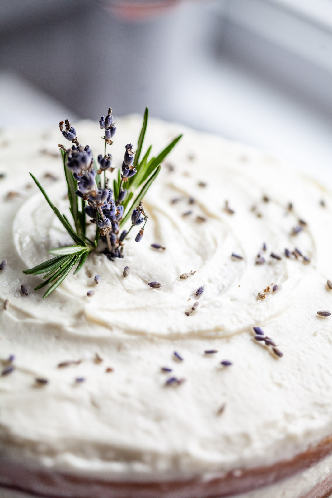 Rosemary Lavender Cake With a Lavender Buttercream