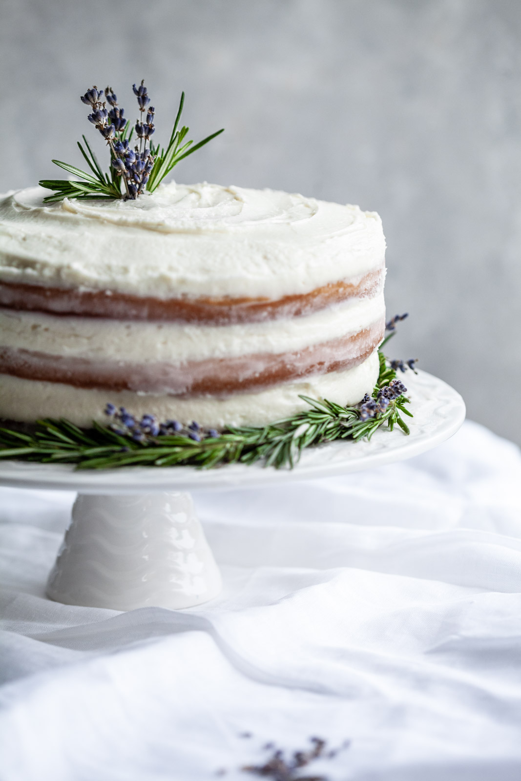 Rosemary Lavender Cake With a Lavender Buttercream