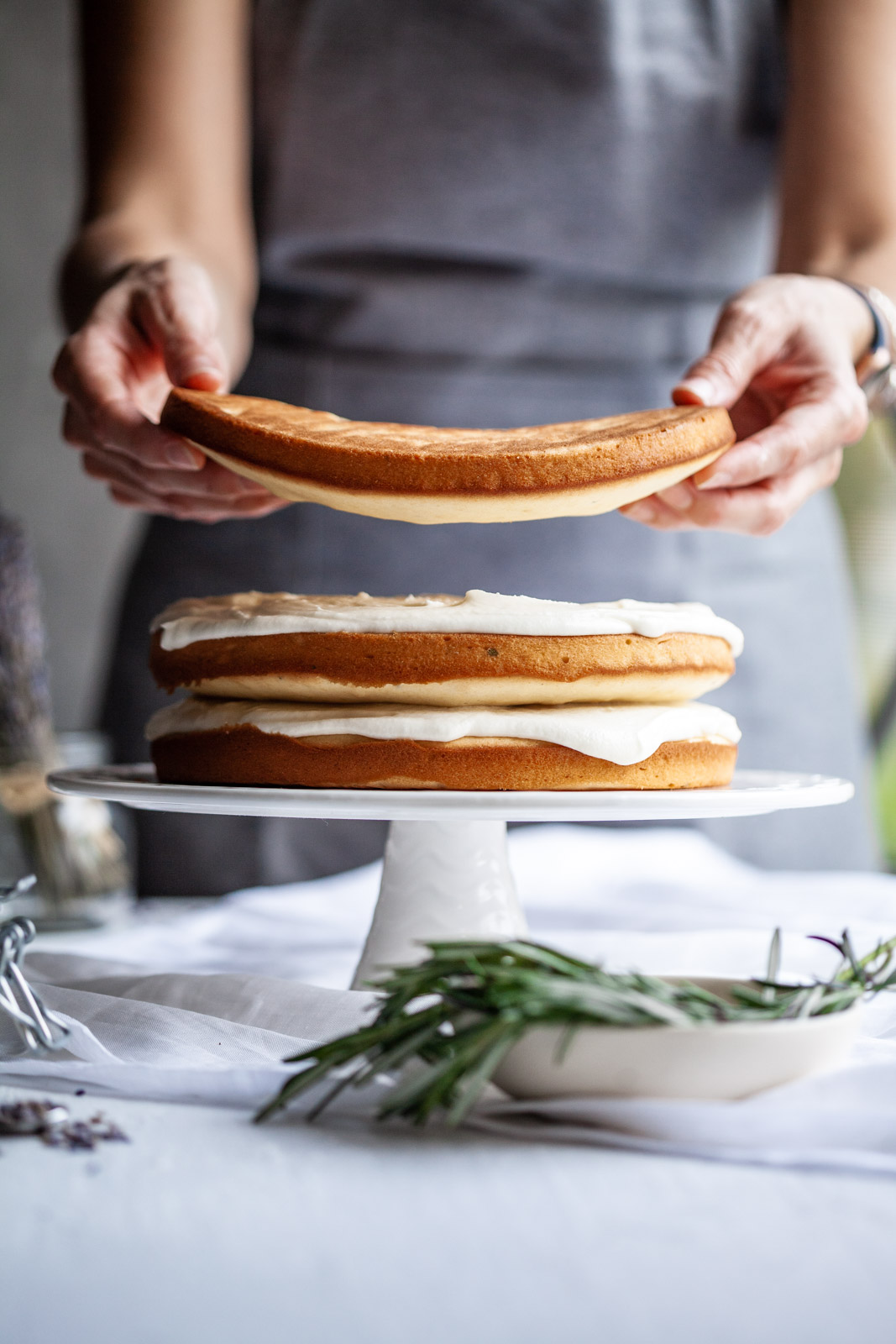 Rosemary Lavender Cake With a Lavender Buttercream