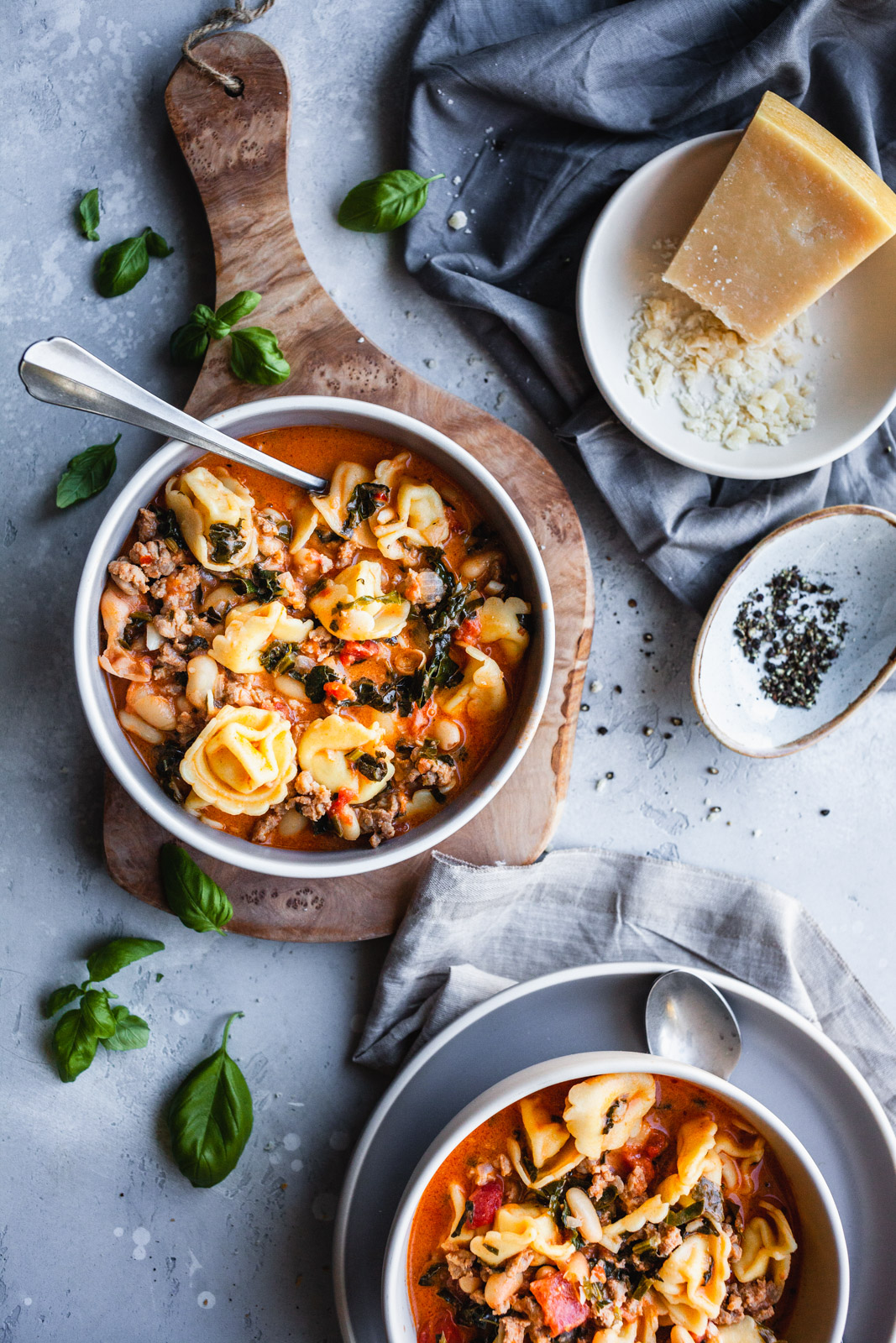 Creamy Tuscan Tortellini Soup