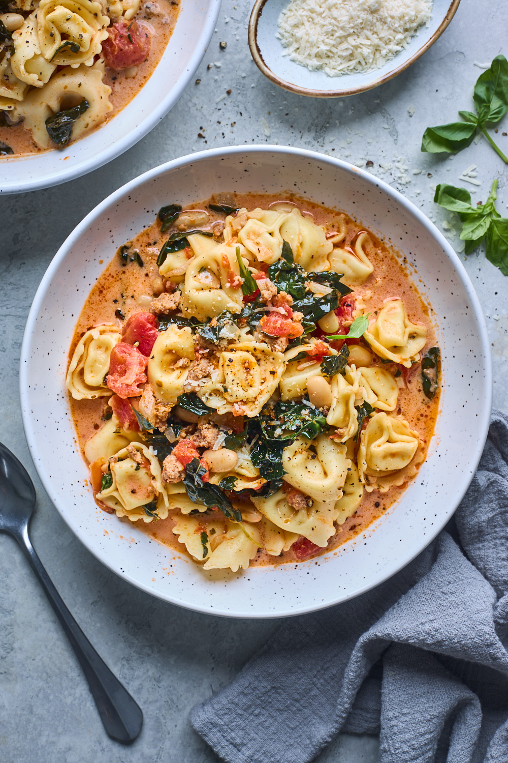 Creamy Tuscan Tortellini Soup